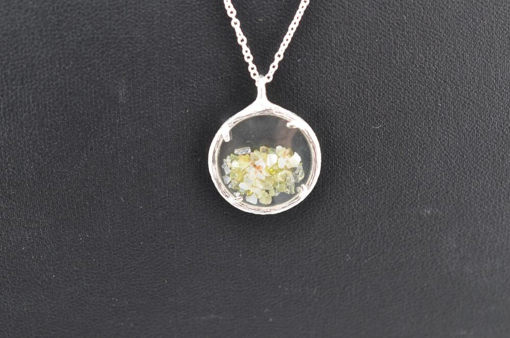 Catherine Weitzman 'Shaker' Crystal and Opal Pendant Necklace